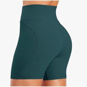 Sunzel No Front Seam High Waist Gym Squat Proof Biker Shorts with Tummy Control